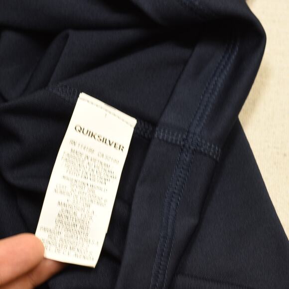 Quiksilver Men's T Shirt Short Sleeve Crew Neck Logo Polyester Blue Size M - Picture 8 of 8